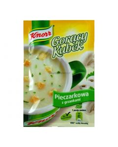 Knorr Goracy Kubek Pieczarkowa z Grzankami