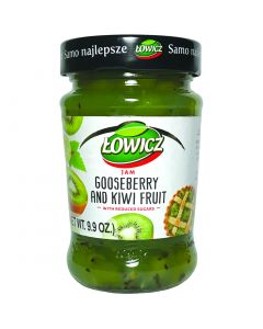 LOWICZ Goosberry and Kiwi fruit Jam low sugar 280g