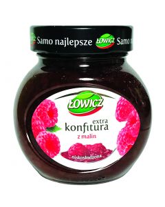 LOWICZ Raspberry preserves low sugar 240g