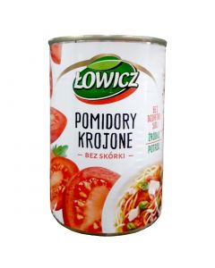 ŁOWICZ Pealed and Chopped Skinless Tomato 400g