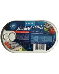 VAVEL Mackerel Fillets in tomato sauce 170g