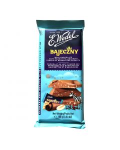 WEDEL Milk Chocolate with Peanut Filling with Pieces of Wafers and Peanuts 100g